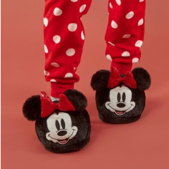 NWOT Disney Minnie Mouse House Slippers Size Medium 6.5-8 - Picture 4 of 9